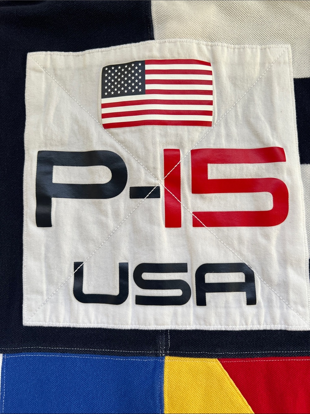 Polo Ralph Lauren "Open 65" Offshore Sailing Team Patchwork Polo Shirt Men's M - Picture 12 of 13
